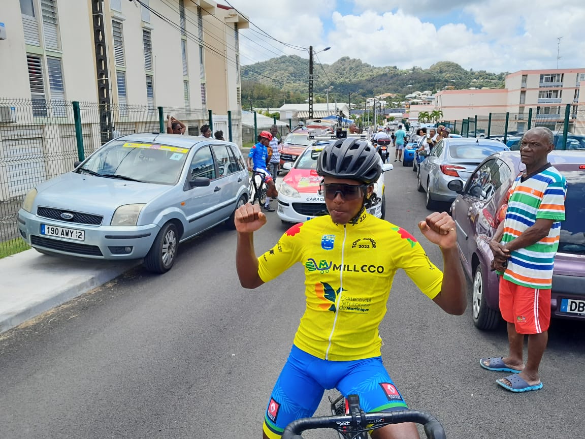 Dave Louison de la CSCA, vainqueur du Tour Cycliste Juniors de Martinique